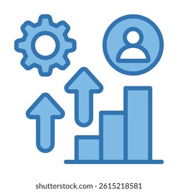 Growth Icon Element For Design
