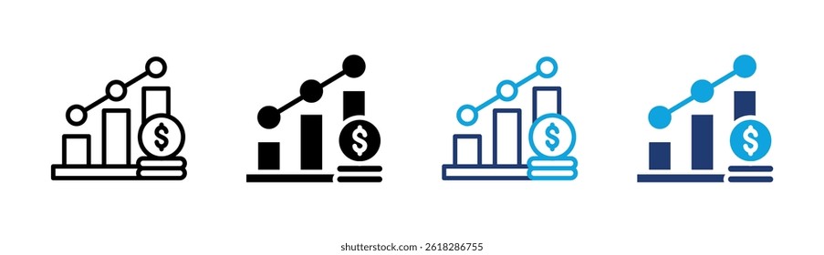 Growth Icon Element For Design