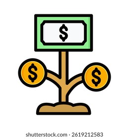 Elemento de ícone de crescimento para design