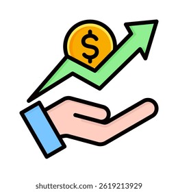 Growth Icon Element for Design