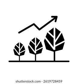 Elemento de icono de crecimiento para diseño