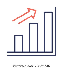 Elemento de icono de crecimiento para el diseño