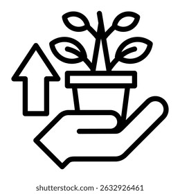 Elemento de icono de crecimiento para diseño