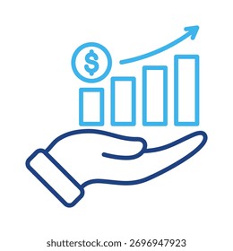 Growth Icon Element For Design