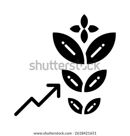 Growth Icon Element For Design