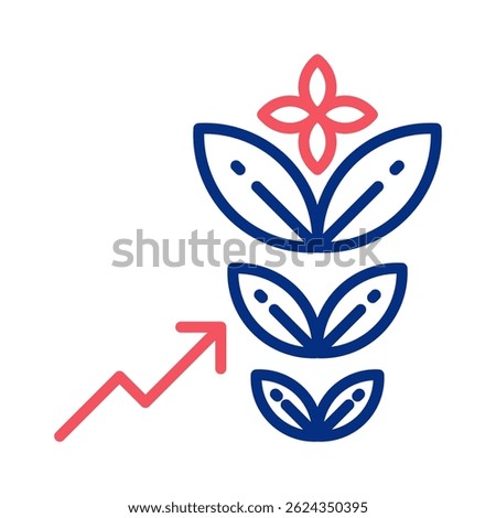 Growth Icon Element For Design