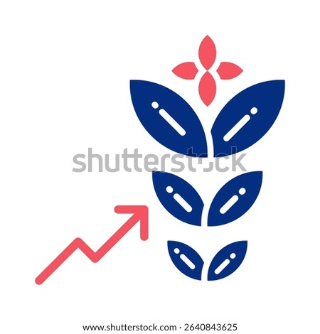 Growth Icon Element For Design