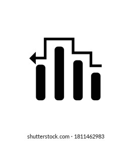 Growth icon. flat style icon design. growth icon design for office, application and web