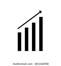 Growth icon. flat style icon design. growth icon design for office, application and web