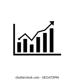 Growth icon. Flat style icon design. Growth icon design for office, application and web