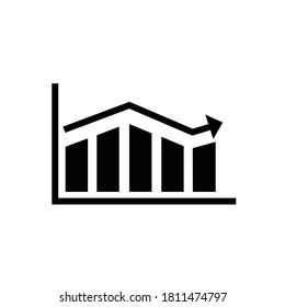 Wachstumssymbol. Flaches Symboldesign. Wachstumssymbol-Design für Büro, Anwendung und Web