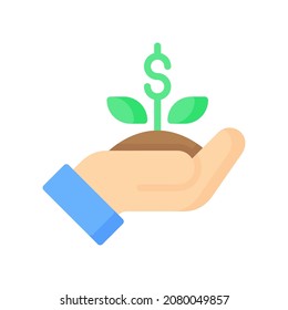 Icono de crecimiento, Icono de estilo plano ilustración vectorial, Adecuado para sitio web, aplicación móvil, impresión, presentación, infografía y cualquier otro proyecto.