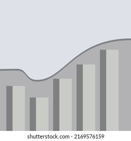 growth icon in the form of bars on a gray background