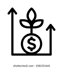 growth icon isolated sign symbol vector illustration - high quality black style vector icons
