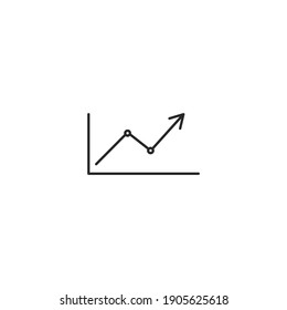 growth icon, isolated growth sign icon, vector illustration