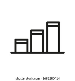 Growth Icon, Linear Sign Isolated On A White Background