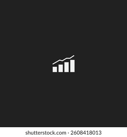 Growth icon logo flat vector design