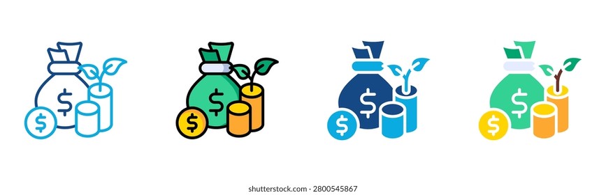 Growth Icon Multiple Style Collection