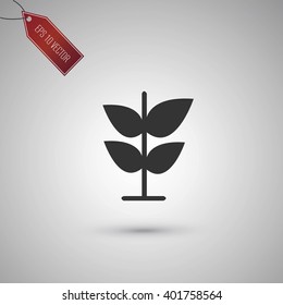 Growth Icon on gray background. Vector 10 EPS.