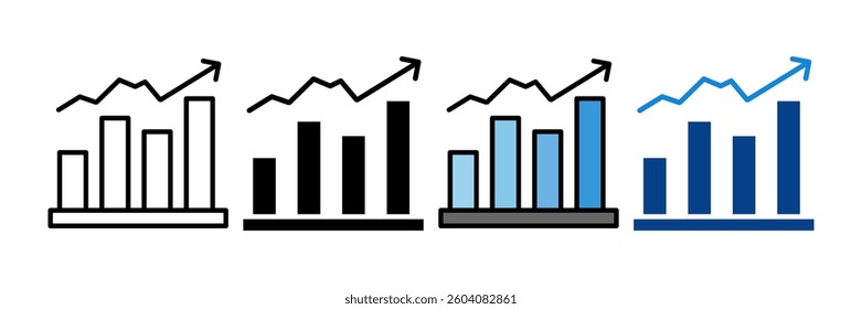 Growth Icon Set Multiple Style Collection