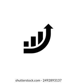 Growth Icon, Sign and symbol finanial growht