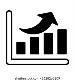 Growth Icon. Simple Vector Black Illustration