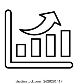 Growth Icon. Simple Vector Outline Illustration