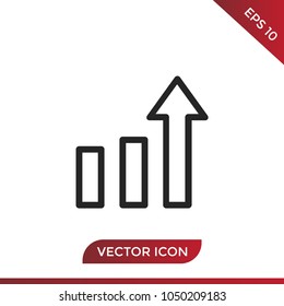 Growth icon vector