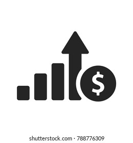 Growth icon vector