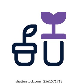 growth icon. vector dual tone icon for your website, mobile, presentation, and logo design.