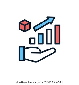 Growth icon in vector. Illustration