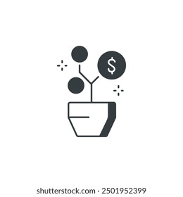 Growth icon, Growth vector illustration