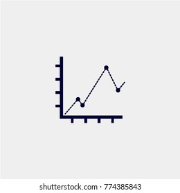 growth icon vector illustration. increase icon, chart icon