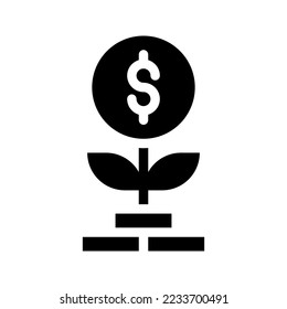 Icono de crecimiento ilustración plantilla de logotipo aislado en fondo blanco