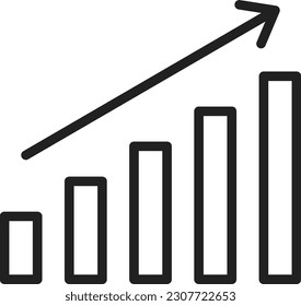Growth icon vector image. Suitable for mobile application web application and print media.