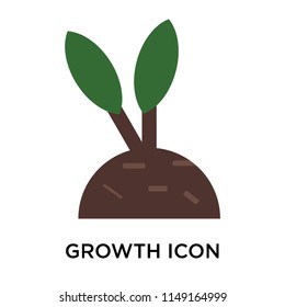 Growth icon vector isolated on white background for your web and mobile app design, Growth logo concept