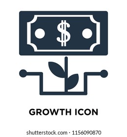 Growth icon vector isolated on white background, Growth transparent sign