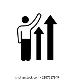 Wachstumssymbol in Vektorgrafik. Logotyp