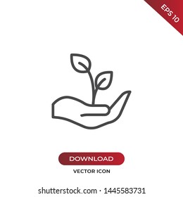 Growth icon vector. Simple growth sign in modern design style for web site and mobile app. EPS10