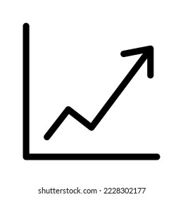 Icono de crecimiento Ilustración de diseño de símbolo de vector