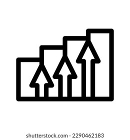 Design-Illustration des Wachstumssymbol-Vektorsymbol