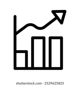 Ilustração do design do símbolo do vetor do ícone de crescimento
