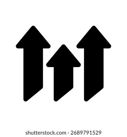 Ilustração do design do símbolo do vetor do ícone de crescimento