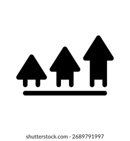 Ilustración de diseño de símbolo de Vector de icono de crecimiento