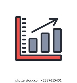 icono de crecimiento. vector.Curso editable.Signo de estilo lineal para uso de diseño web,logotipo.Ilustración de símbolo.