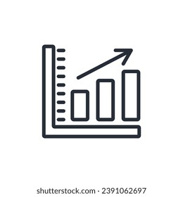 Wachstumssymbol. vector.Editable stroke.linear style sign for use web design,logo.Symbol illustration.