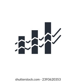 icono de crecimiento. vector.Curso editable.Signo de estilo lineal para uso de diseño web,logotipo.Ilustración de símbolo.