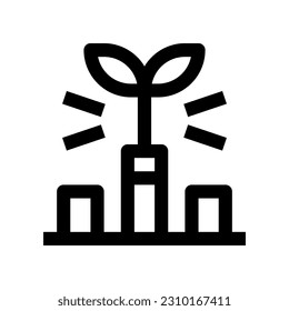 growth icon for your website, mobile, presentation, and logo design.