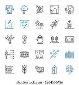 Growth Icons Set Collection Growth Research Stock Vector (Royalty Free ...