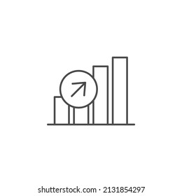 Symbol für Wachstumssymbole, Vektorelemente für Infografik-Web